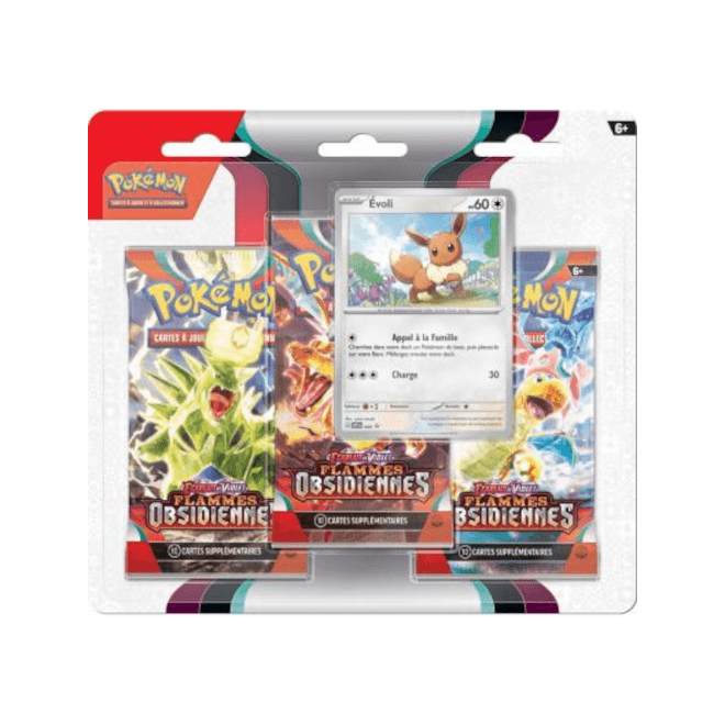 Tripack Évoli – Flammes Obsidiennes