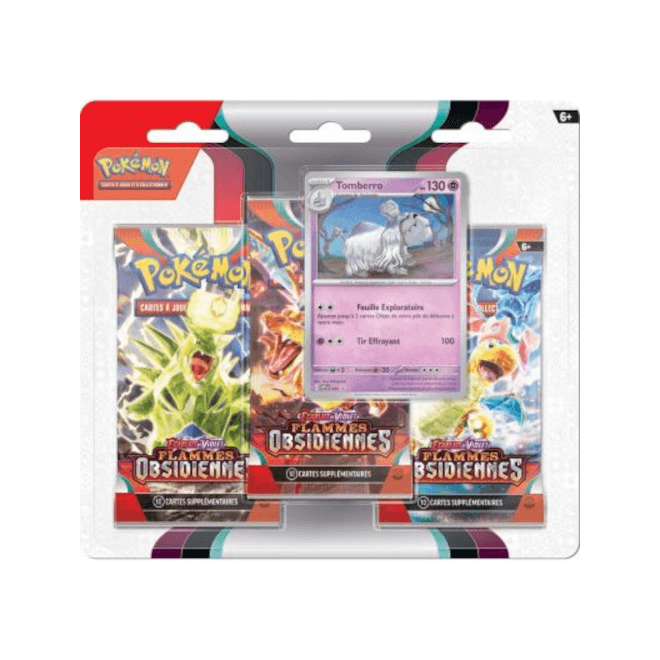 Tripack Tomberro – Flammes Obsidiennes
